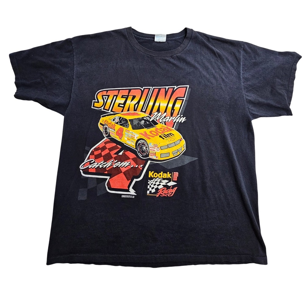 Classics Vintage Sterling Marlin T-Shirt XL Black 1994 Kodak Racing Graphic